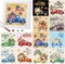 13 Pcs Interchangeable Seasonal Diamond Painting Kits 5D Summer 4th of July Diamond Art Kits with Frame for Cute Cartoon Holiday Table Decor Art Craft Gifts(Truck)